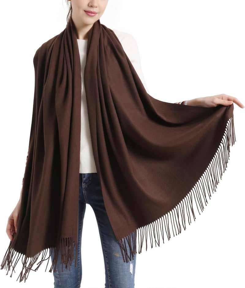 vimate Pashmina Scarf and Shawl - Soft Women Pashminas Wrap for Wedding Evening Party dresses - Image 1